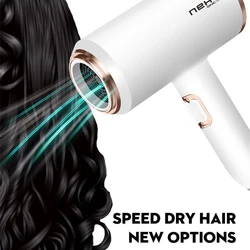 Secador de cabelo do íon da água do nanoe thermostic do secador de cabelo do ânion professinal rápido seco do martelo ty mini profissional para a casa