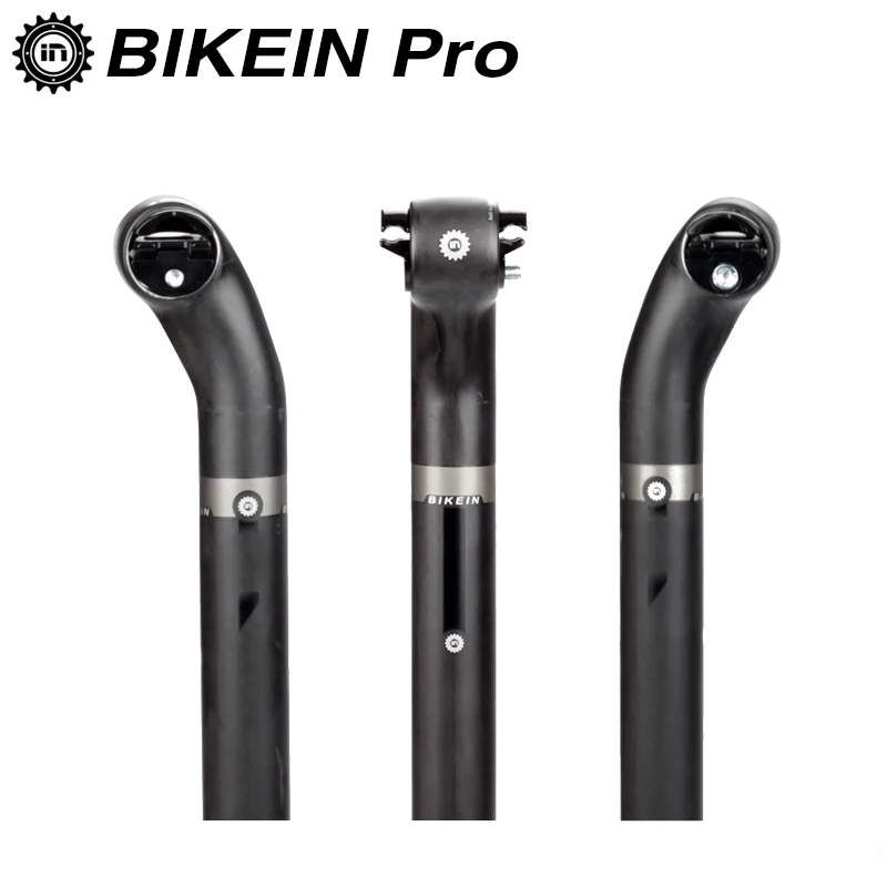 

BIKEIN Lightweight Full UD Carbon Bicycle Seatpost Cycling Road/Mountain Bike Seat Tube 27.2 30.8 31.6 x 400mm Matte Black 200g