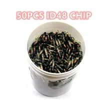 50 pces aftermarket id48 transponder chip chave do carro chip em branco oem id48 chip auto transponder chip de vidro id 48 desbloqueio chip