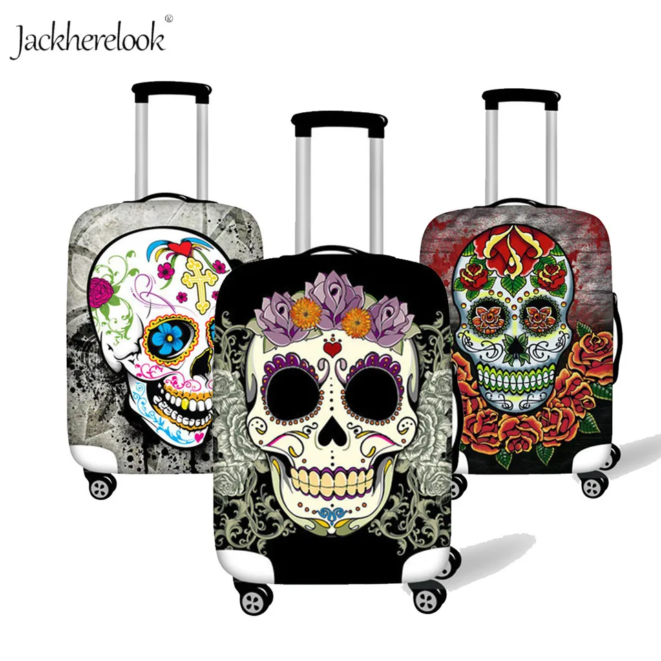 it luggage candy skull