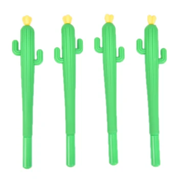 

1pc Kawaii Cactus Gel Pens Novelty Green Plants Neutral Pens Cute Pens For School Supplies Writing Gifts Korean Stationery