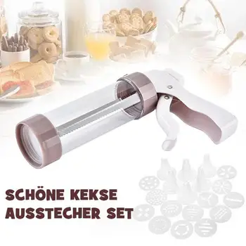 

20Pcs/Set Cookie Tools Cookie Press Making Gun Biscuits Mold Dessert Cake Press Cookie Maker Machine Decoration W2V6