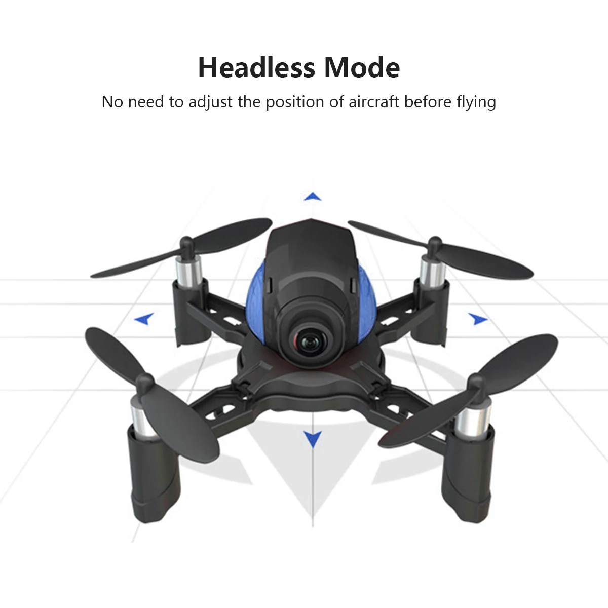Большая распродажа DIY Дрон wifi FPV 2MP камера удержание высоты датчик гравитации RC Квадрокоптер черный с синим Стабильный режим g-сенсор RC игрушки