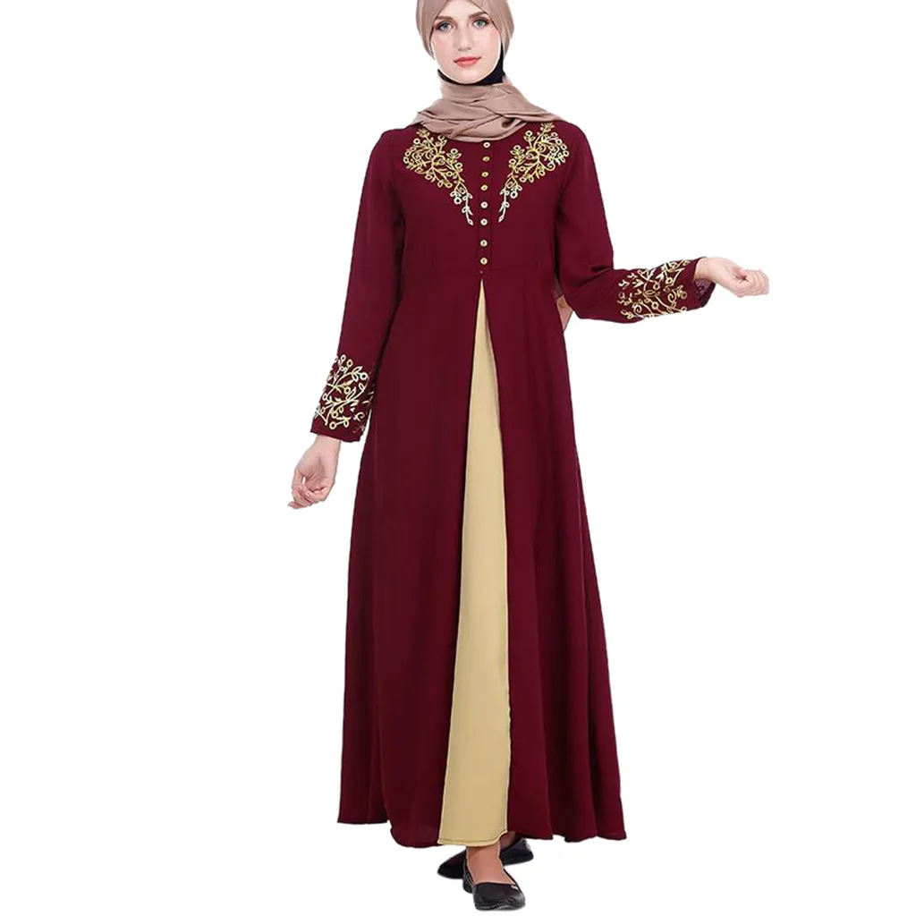 MyBatua abaya с хиджабом Jilbab мусульманская одежда макси мусульманское платье Бурка