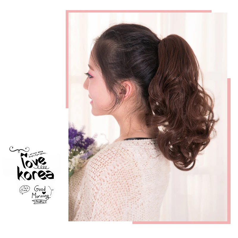 8 дюймов женские волнистые высокотемпературные волокна синтетические волосы