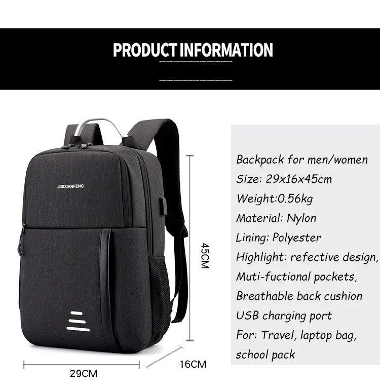 Luxury Nylon Backpack  for MenWomen Business Travel Laptop Backpack Waterproof anti-theft bagpack Large Casual School backpacks (13)