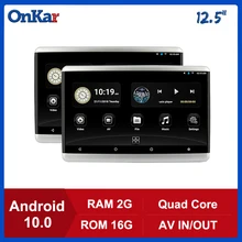 

ONKAR Car Rear Seat Entertainment 12.5 Inch Android 10 Headrest Monitor 1920*1080P Video Screen Mirroring/Bluetooth/Wifi/USB