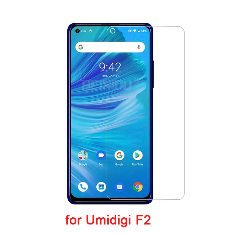 2 шт Полное закаленное стекло для Umidigi F2 протектор экрана 2.5D 9h закаленное стекло для Umidigi F2 защитная пленка - Цвет: for Umidigi F2