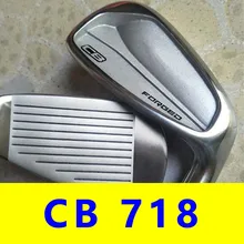 CB 718 кованые клюшки для гольфа набор железа 3-9P 8 шт. сталь графит черный вал клуб Драйвер Фарватер Гибридный Клин клюшки крышка головки