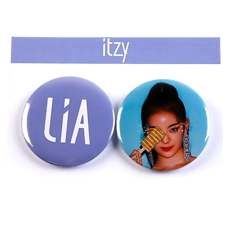 Корейский мини альбом ITZY 2 шт./компл. круглый значок 58 мм булавки и броши для