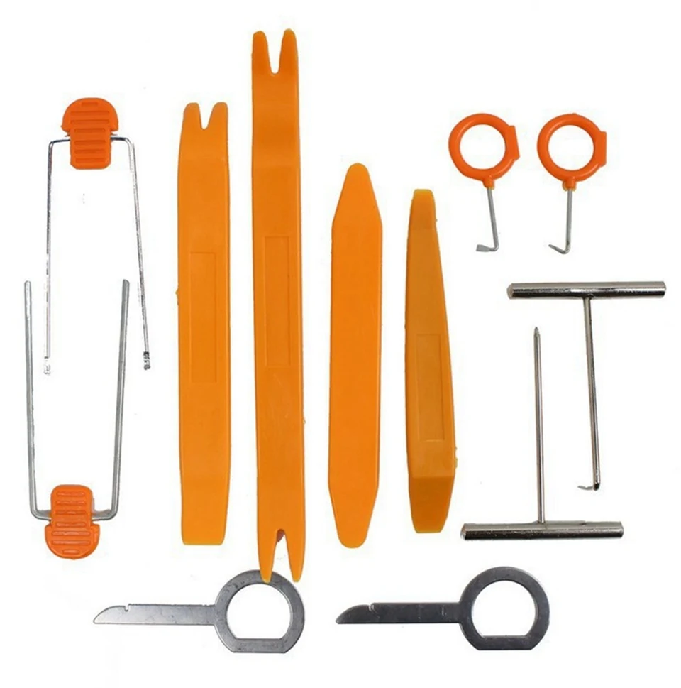 

12PCS Car Dashboard Audio Disassembly Repair Tools Door Panel Buckle Pry Removal Kit Trim Removal Set HJ-1