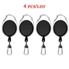 4pcs Retractable Key Chain Reel Badge Holder Fly Fishing Zinger Retractor with Quick Release Spring Clip Fishing Accessories ► Photo 1/6