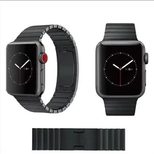 Ремешок из нержавеющей стали для Apple Watch браслет со звеньями 38 40 мм 42 44 мм ремешки для часов металлический ремешок для iwatch серии 5 4 3 2 1
