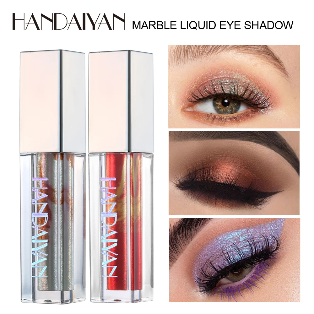 

10 Color marble Liquid Glitter Makeup Eyeshadow Shimmer Eyeshadow Waterproof Long-lasting Shimmer Eyeshadow Eye Makeup