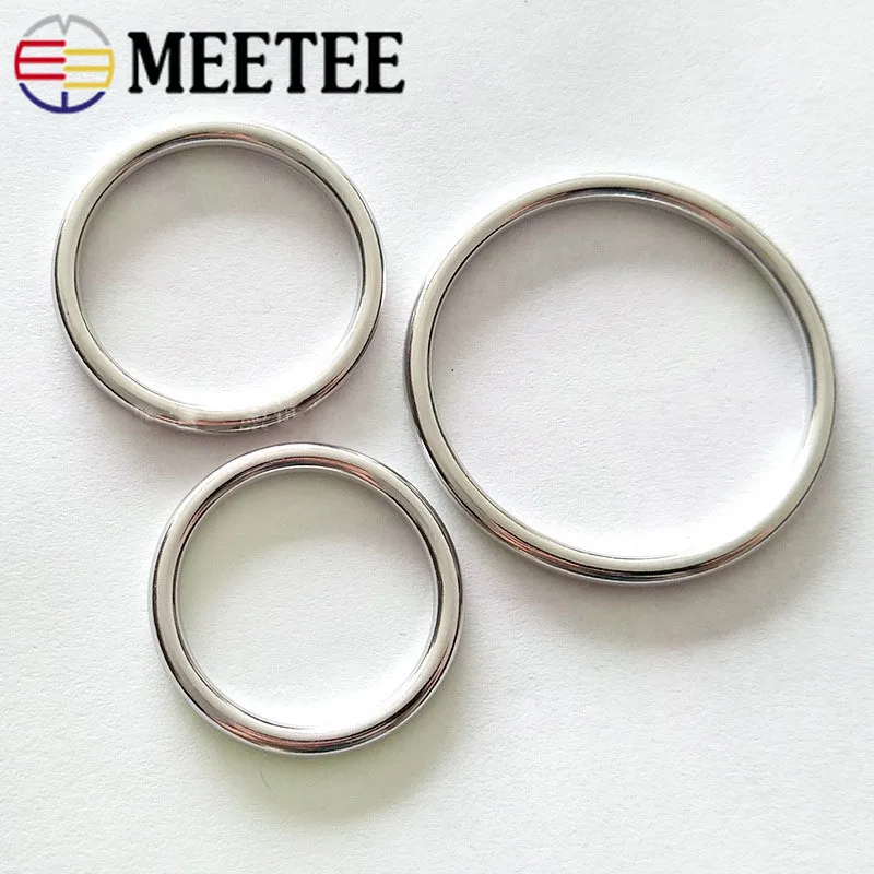 Meetee 5 шт. уплотнительное кольцо металлическое круглое 20 50 мм для одежды сумок