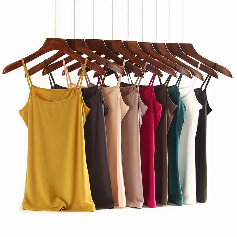 Cotton Thin Strap Tank Top