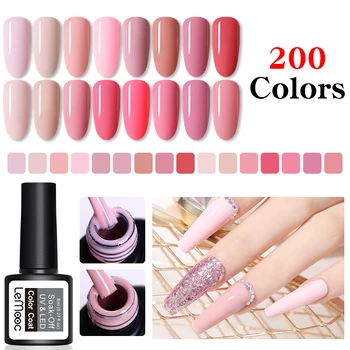 

LEMOOC 8ml Gel Nail Polish Hybrid Nail Soak-Off Varnish Semi Permanent UV Base Top Coat Nail Art All For Gel Polish Varnish