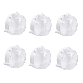 

6 Pack Stove Knob Covers Child Safety Guards Kitchen Gas Knob Covers Locks Child-Proof Gas Stove Switch Protection Cover Gas Kno