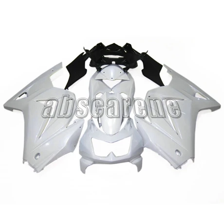 Мотоцикл Полный комплект обтекателя Для Kawasaki EX250R Ninja 250 2008 2009 2010 2011 2012 11 ABS пластик Кузов глянцевый белый Carenes