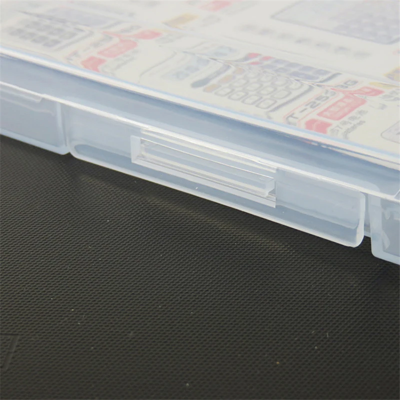 A4 Ultra-thin Portable Transparent File Box Travel Journal Document Test Paper Storage Box Office Archive File Storage Box storage box,file folder