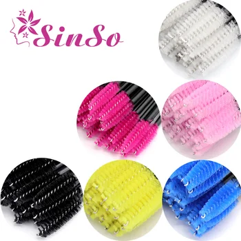 

SinSo 2/50PCS Disposable Eyelash Brush Colorful Mascara Wands Micro Brush Eyelashes Applicator Makeup Brushes Comb Beauty Tools