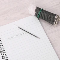 100 Pcs 0.7MM Ballpoint Pen Refills Medium Point for Retractable Pens Blue/Red/Black Ink 107MM Length for School Office 1