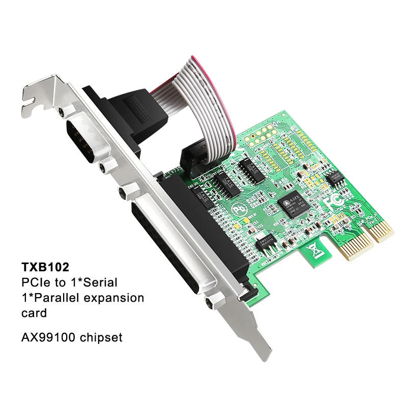 PCI Express плата расширения PCIe к последовательному параллельному порту RS-232 последовательный порт COM& DB25 принтер параллельный порт LPT - Цвет: TXB102