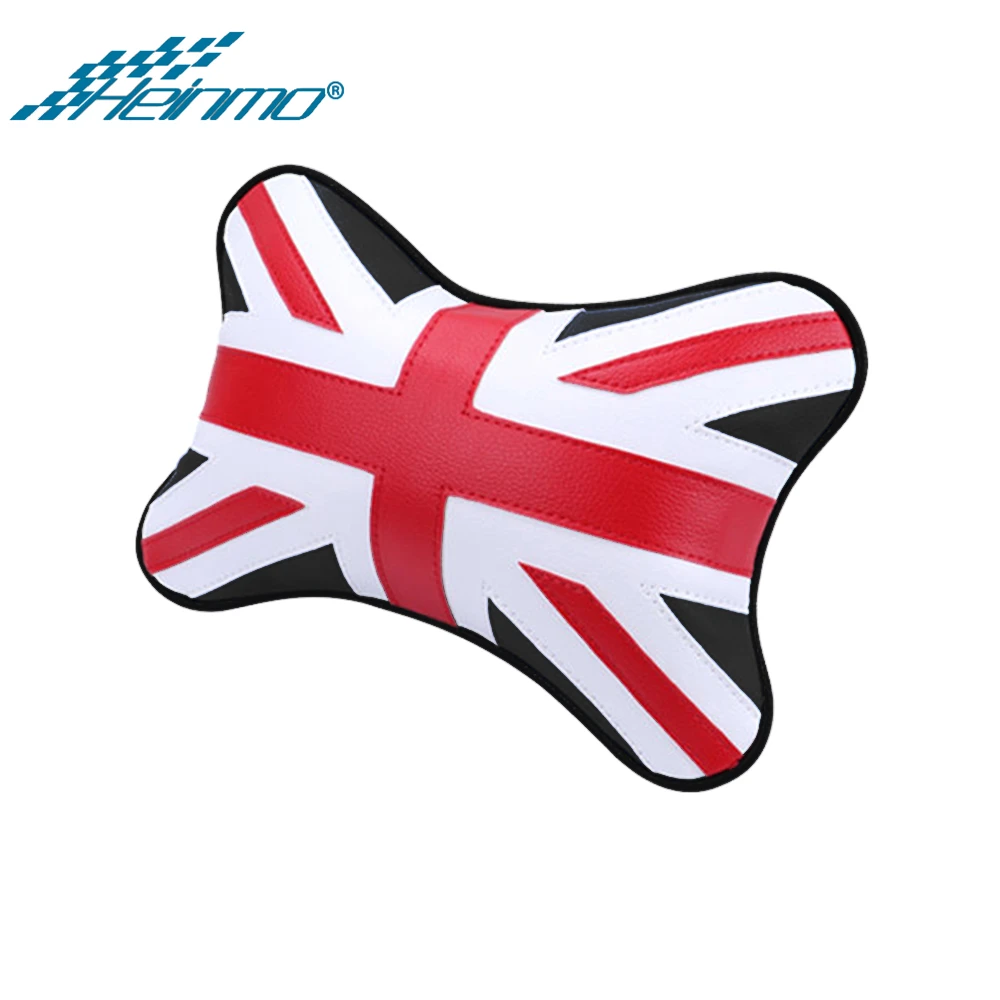 Аксессуары для MINI Cooper, подушка для головы, шеи, отдыха на плече, подушка для MINI Countryman R60 F60 для MINI Cooper R56 F56 F54 F57 - Название цвета: Black Union Jack