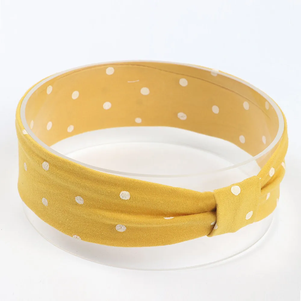 Cute Baby Toddler Infant Headband Girls Bow Polka Dot Knot Headband Stretch Hairband Headwear hair accessoriesbaby 