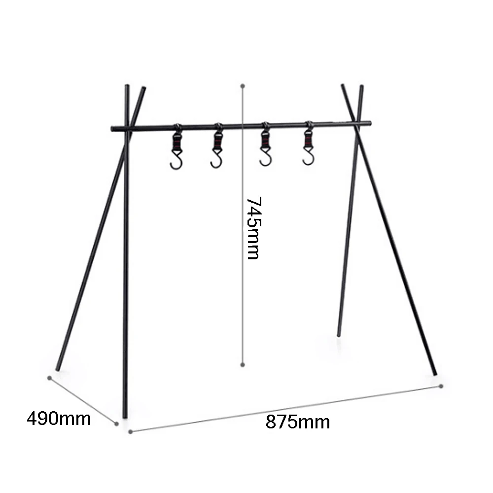 Naturehike ChenYi Aluminum Alloy Hanging Rack Outdoor Camping 8kg Bearing Weight Triangular Rack Clothes Storage Rack - Цвет: M