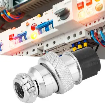 

100Pcs Aviation Plug Universal Stainless Steel Shell Threaded Connection Female Connector 16mm