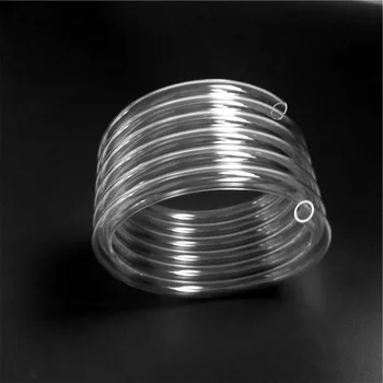 

High purity 6 coils clear spiral quartz tube for sample