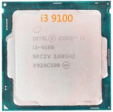 Intel Core i3 9100 CPU i3-9100 3.6G soket 1151 / H4 / LGA1151 14nm dört çekirdekli CPU ücretsiz kargo