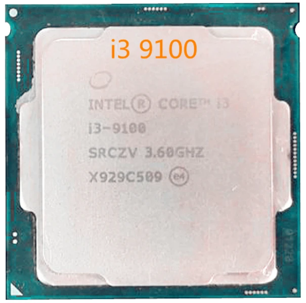 Процессор Intel Core i3 9100 i3-9100 ГГц разъем 3 6/H4/LGA1151 14 нм четырехъядерный процессор