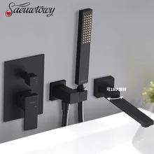 Bathroom Set Plating Bath Faucet Orb Bathtub Shower Faucet Bathtub Faucet Mixer Water Wall Waterfall Faucet Hidden