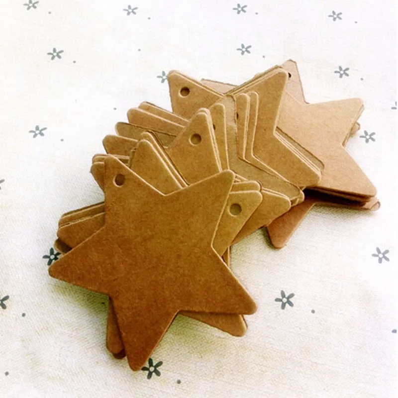 100PCS 100 шт./лот белые/серебряные/Золотые прямоугольные этикетки для галстука, ленты для украшений витрины для одежды, ценники для товаров - Цвет: 100PCS