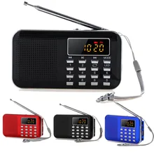 Портативный мини fm-радио динамик музыкальный плеер TF карта USB Радио FM для ПК для iPod для телефона с светодиодный дисплеем