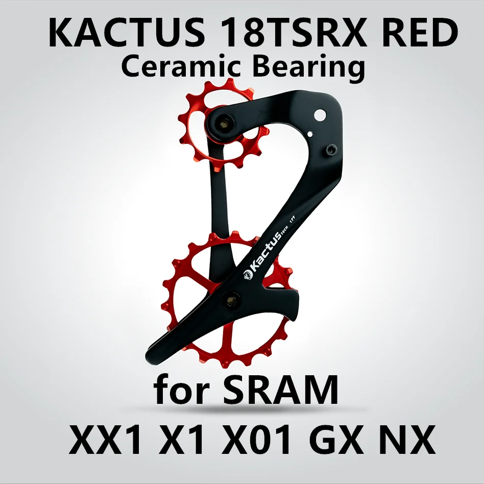 RD Ceramic Bearing KUCTUS 18TSRX велосипедный задний переключатель углеродное волокно 12/18 т керамический подшипник Jockey колеса Набор велосипед шкив Колесная для SRAM X1 XX1 GX NX - Цвет: RD Ceramic Bearing