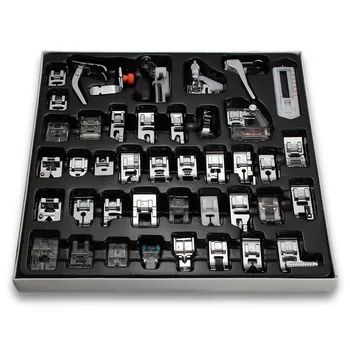 

42PCS Domestic Mini Sewing Machine Foot Presser Feet Kit Sewing Machine Accessories With Box For Brother Singer Janome