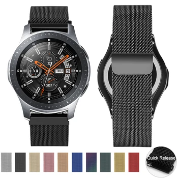 

20mm 22mm Width Stainless Steel Strap for Samsung Galaxy Watch 42mm 46mm Milanese Wristband Metal Magnetic Band for Gear S3 S2