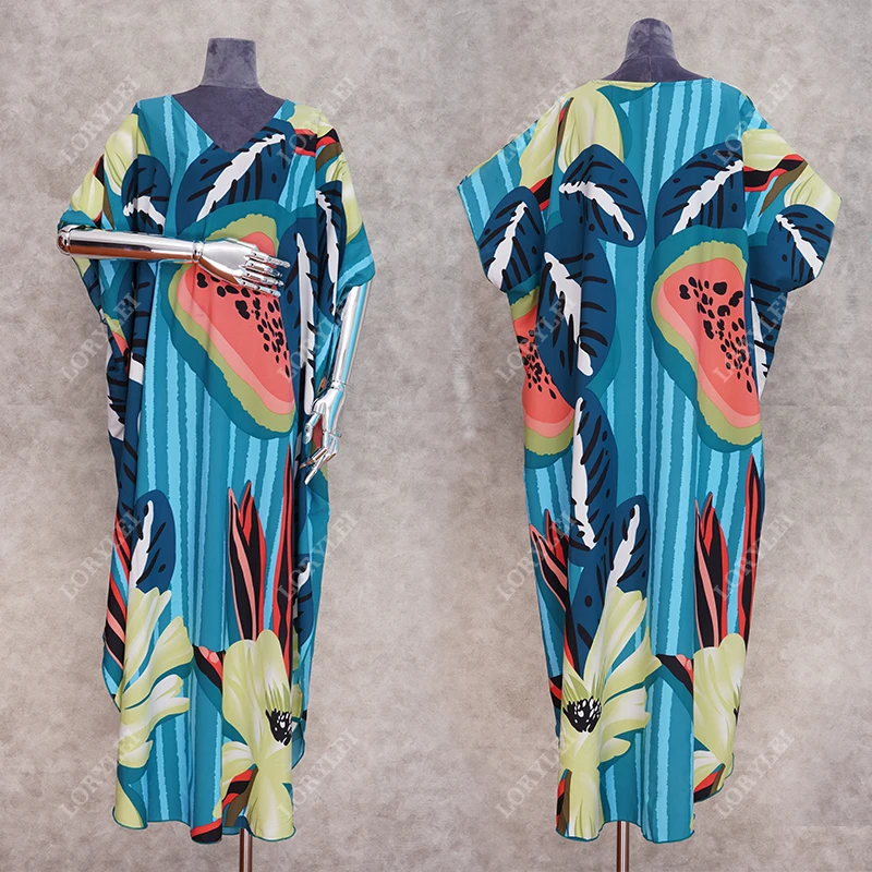 Быстросохнущее зеленое богемное летнее платье с рукавом летучая мышь поясом и