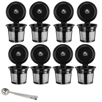 

Reusable K Cups, Refillable Coffee Filters for Keurig 2.0 and 1.0 and MINI PLUS Series Machines, Coffee Pods (Pack of 8)