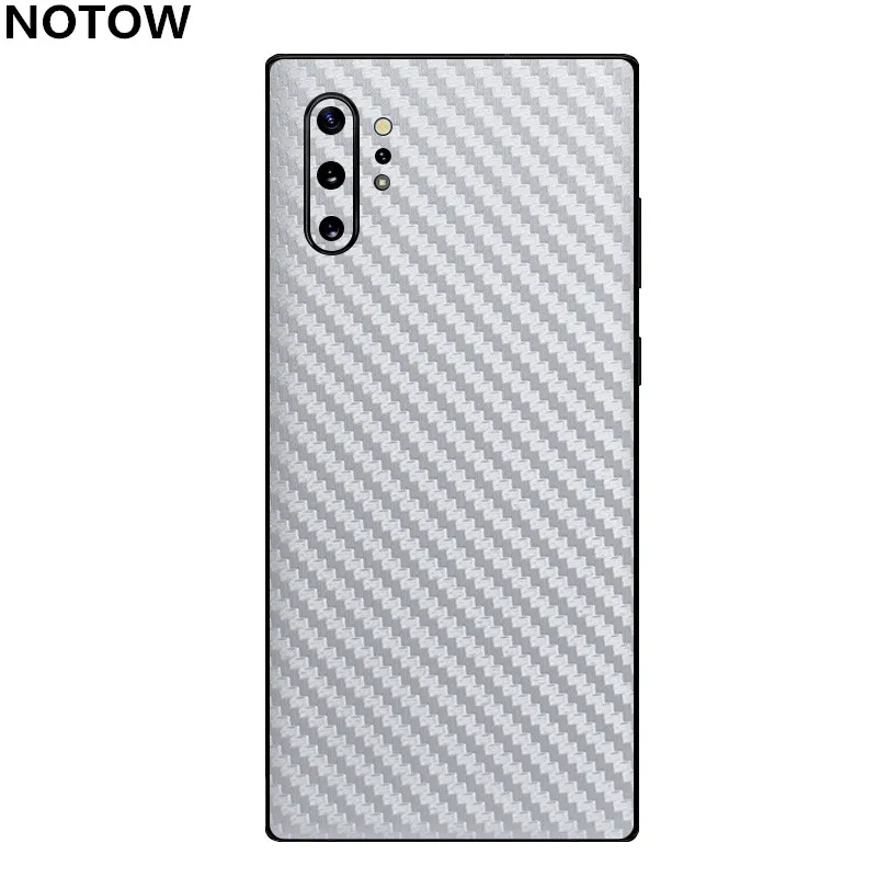 NOTOW Мода 3D углеродное волокно задняя паста защитная пленка наклейка для samsung Galaxy Note10/Note10plus/A70/A50/S10/S10Plus/s10E