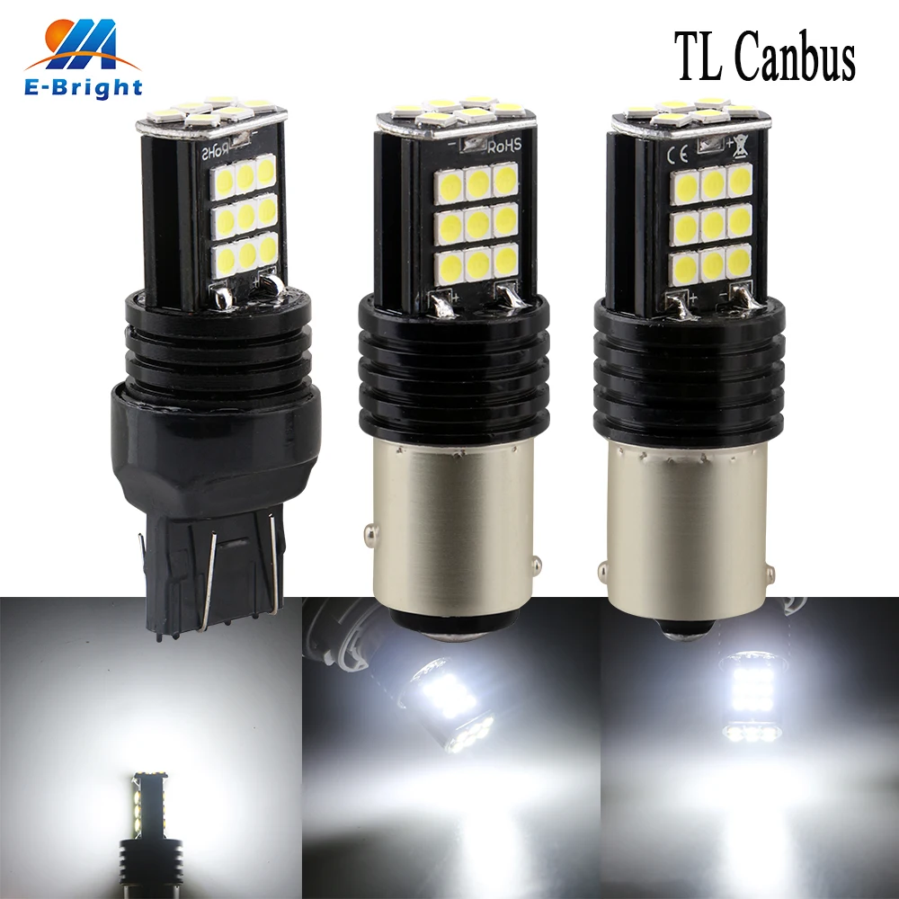 

4pcs 12V Canbus TL 3030 24 SMD LED Bulb 1156 p21w 1157 3156 3157 7440 7443 NO ERROR Driving Light Turn Signal Brake Lights White