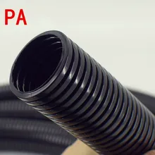  1m 6.5mm-20mm PA nylon flame retardant plastic bellows waterproof wire hose can be opened PP Corrugated tube auto car corrugated 