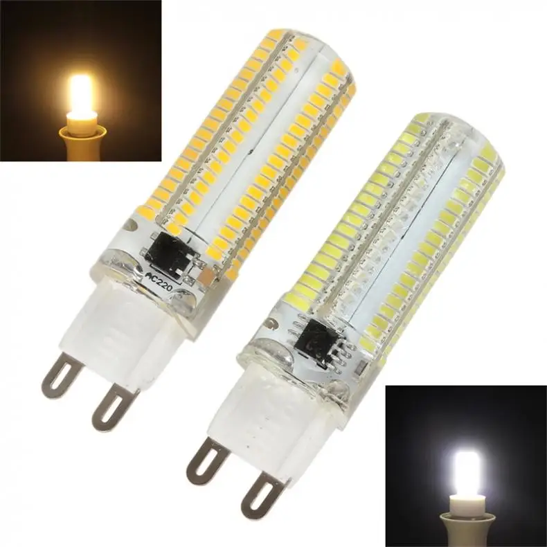 

Dimmable G9 Bulb White Light / Warm White Light 152 LEDs 3014 SMD 10W Corn Bulb Silicone Lamp for Home Office Exhibition