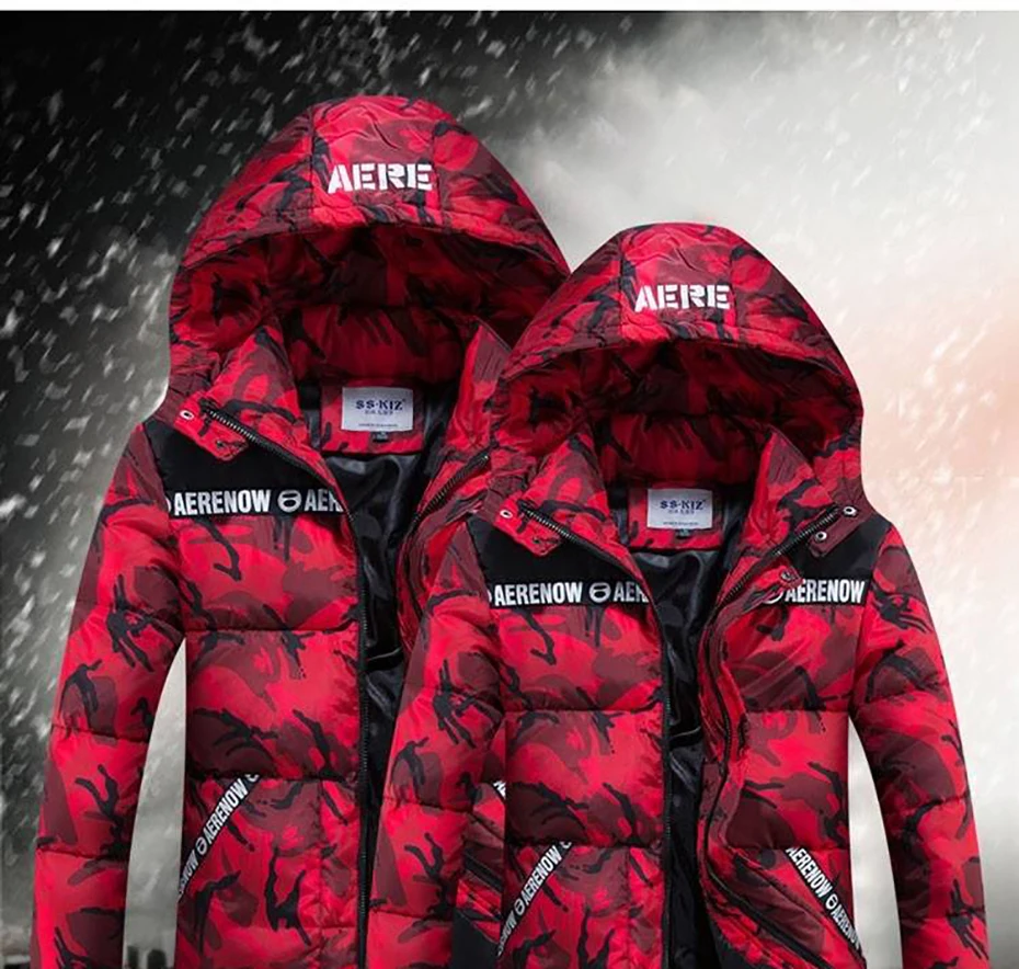 8XL Fashion Winter Jacket Men Thick Warm Parka Men Hooded Outwear Camouflage Military Long Coat Velvet Trench Casual Tops