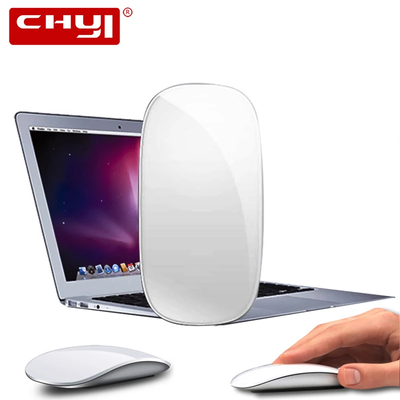 

Touch Magic Wireless Mouse Ergonomic Ultra Thin USB Optical Mice 1600DPI Computer Mause With USB C Adapter For Apple Macbook PC