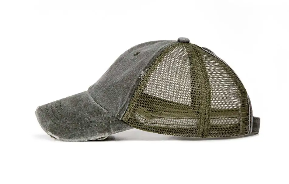 Мытый конский хвост бейсболка для женщин Snapback шляпа Женская Сетка Дальнобойщик Кепка s модная летняя кепка для девочек регулируемая спортивная шапка Кепка