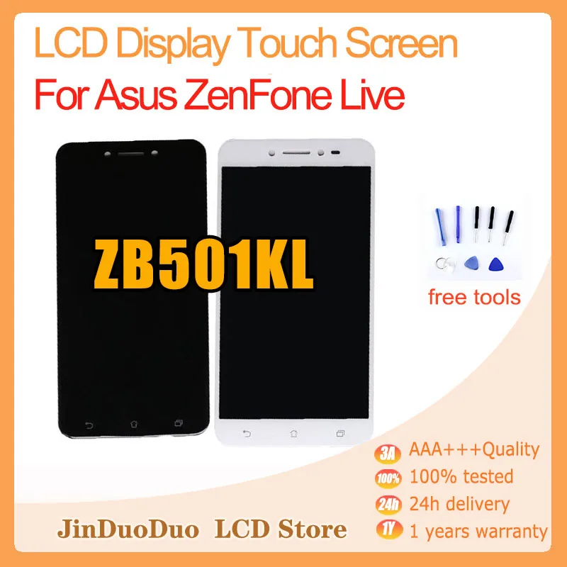 

5.0"Original For ASUS ZenFone Live ZB501KL LCD Display Touch Screen Digitizer Assembly For Asus zb501kl Display with Frame X00FD